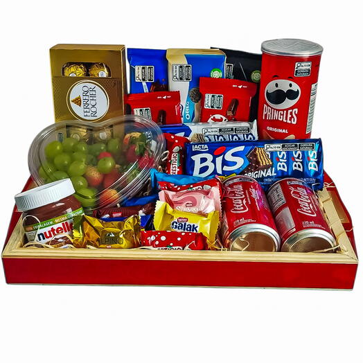 Cesta de Guloseimas com Frutas