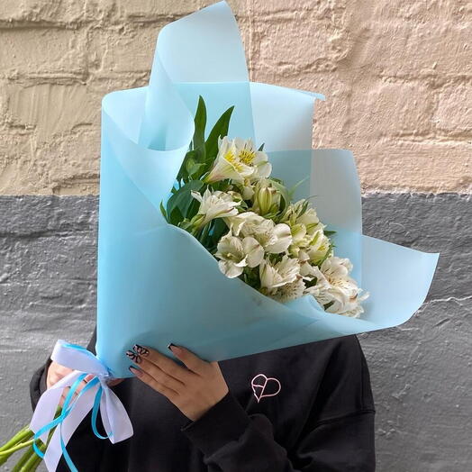 Buquê de Alstroemerias Brancas