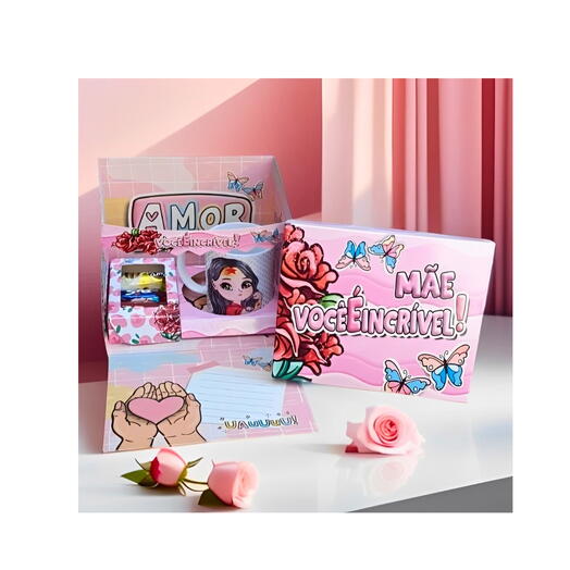 Presente Dia das Mães na Caixa Surpresa "Você e Incrivel" com Chocolates