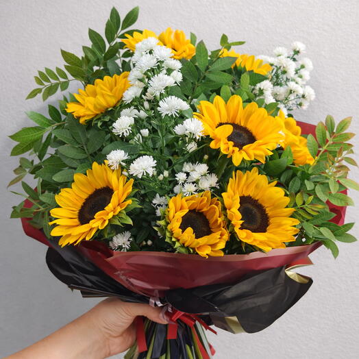 Ramalhete com 12 Girassol