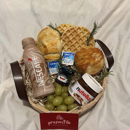Cesta de Cafe da Manhã Especial - com nescafe DIA DAS MÃES