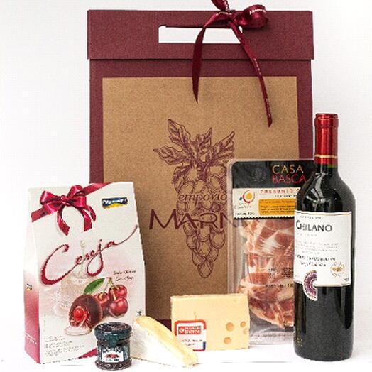 KIT DE VINHO CHOCOLATE E FRIOS