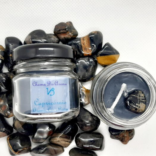 Capricornio Vela Aromatica Signo Cor Aroma Pedra Mini
