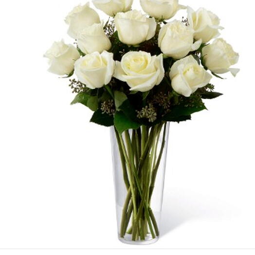Arranjo de Rosas Brancas