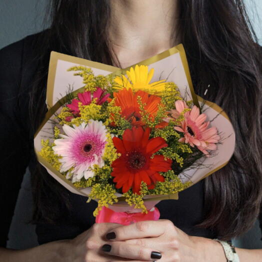 Buquê com 6 Gerberas