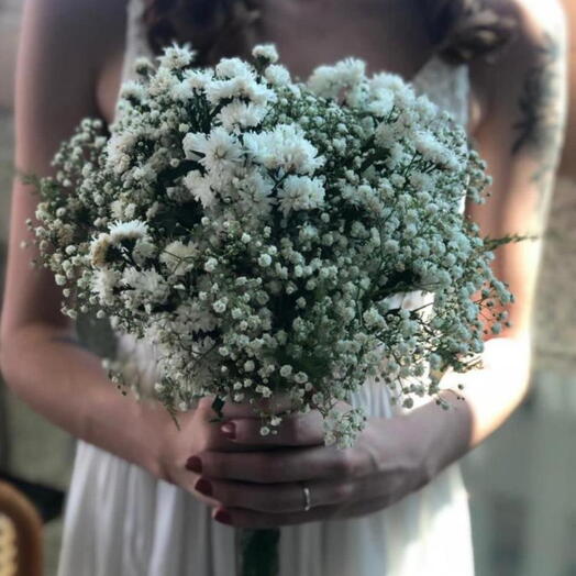 Buquê de Noiva Chuva de Prata