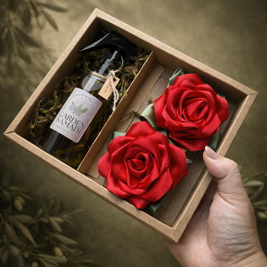 Box Home Spray   Rosas Eternas Vermelhas