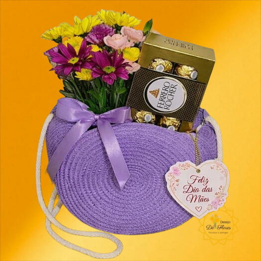 Bolsa Raizes de Amor Lilas —🌷 EXCLUSIVO DIA DAS MÃES