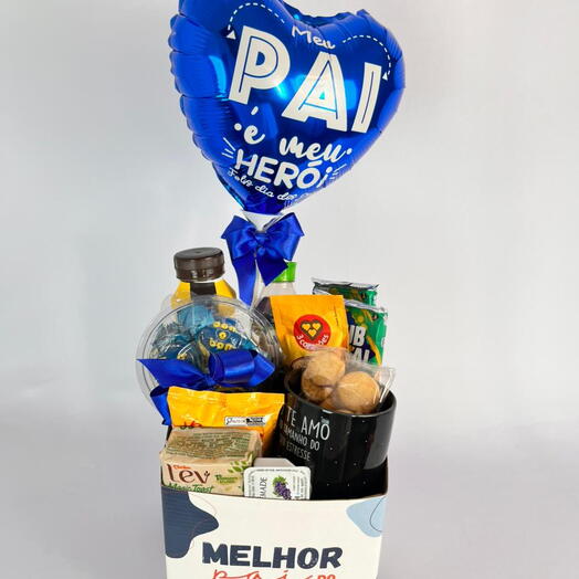 Cesta Cafe da Manha Melhor Pai do Mundo