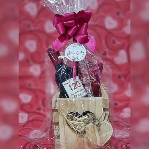 Box Coração Vinho 🍷