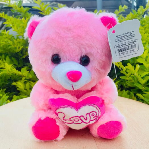 Pelucia Ursinho  Rosa(P)