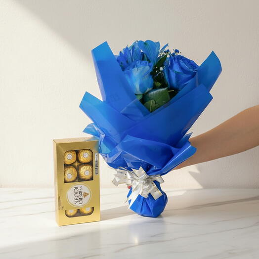 Buquê Cel Azul Ferreiro Roche 8 Unidade