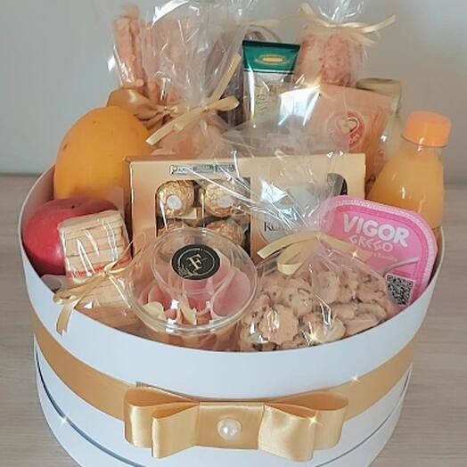 Box Cafe Com chocolate