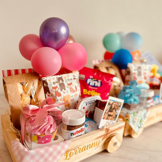 Cesta de cafe da manhã kids