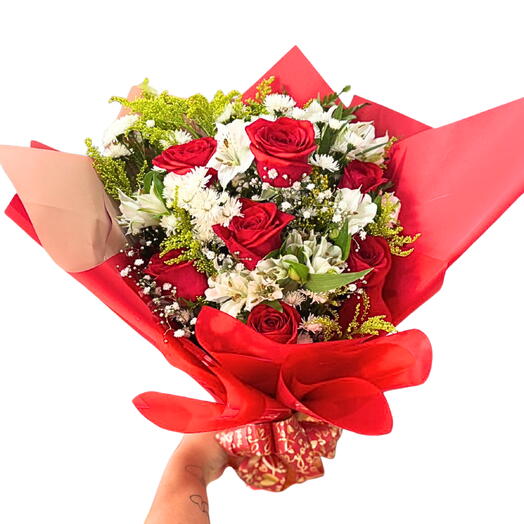 Buquê 7 Rosas Vermelhas