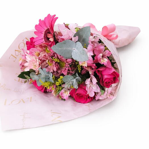 Buquê Tradicional Flores Rosa