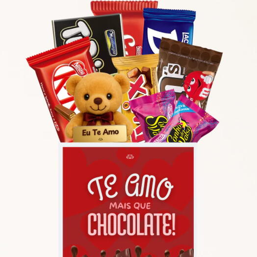 Cesta Te Amo Mais Que Chocolate