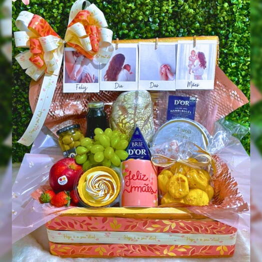 CESTA DIA DAS MÃES COM XICARA